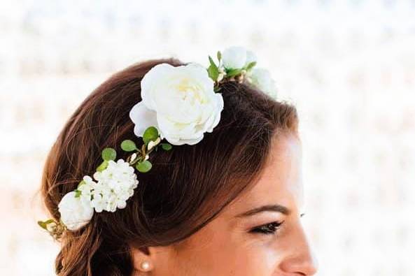 Couronne de mariée bohème