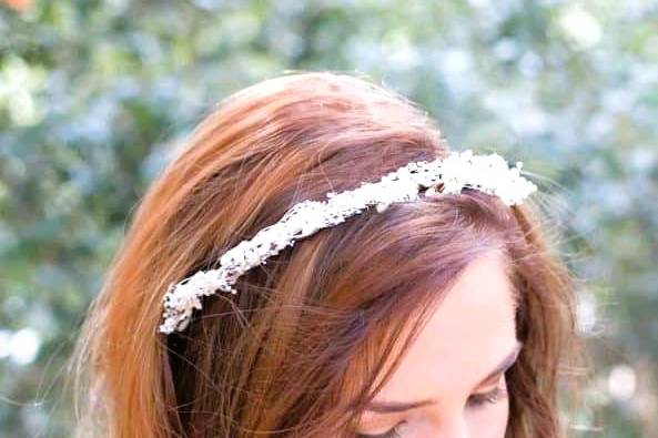 Headband mariée bohème