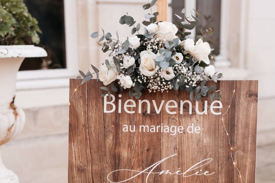 Panneau de bienvenue