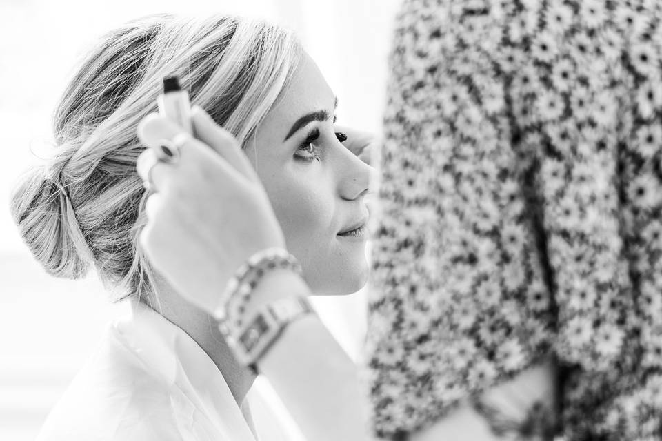 Maquillage de la mariée