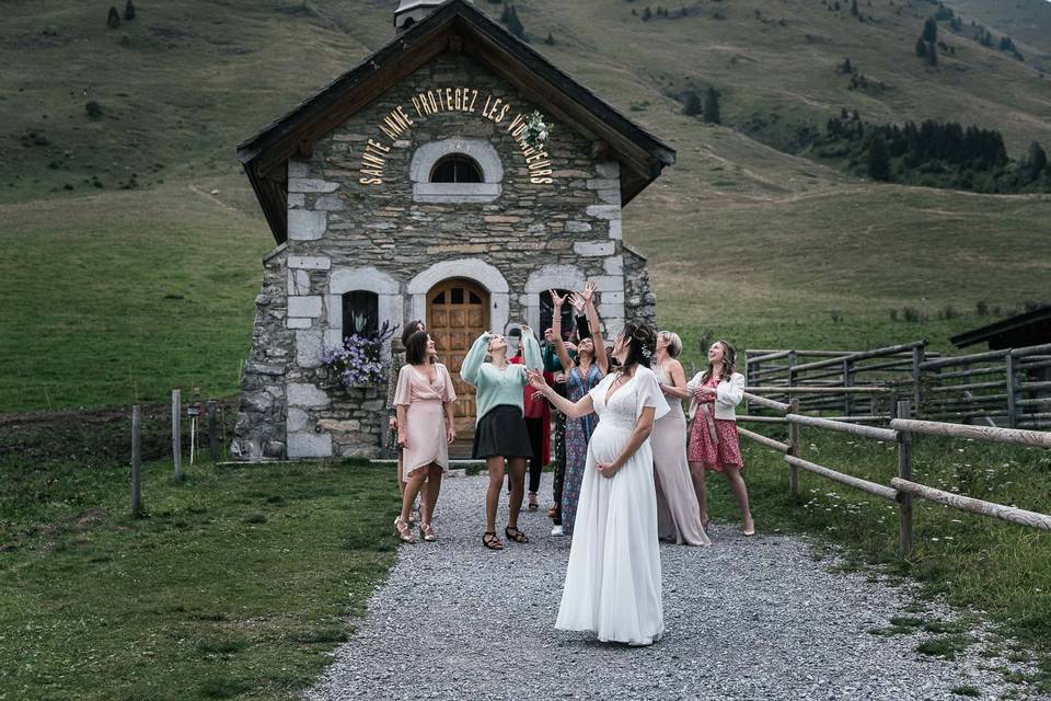 La coiffure de la mariée