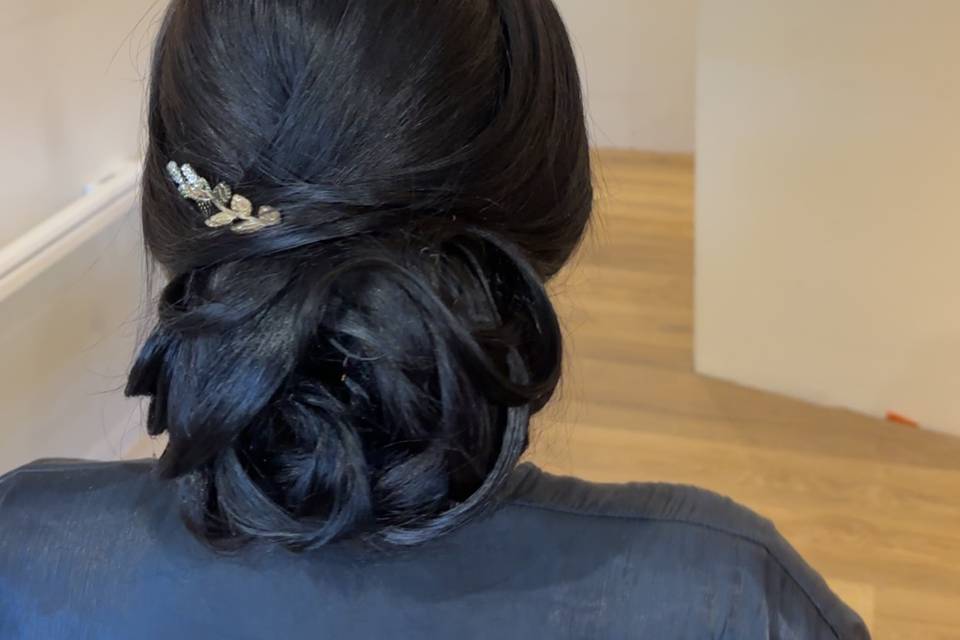 Chignon, mariée