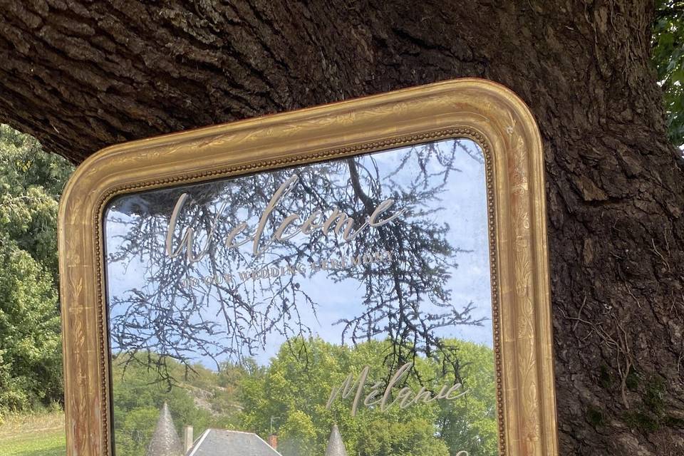 Vue cadrée sur le château