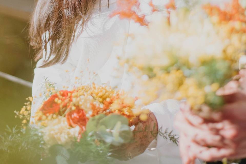Atelier floral après mariage