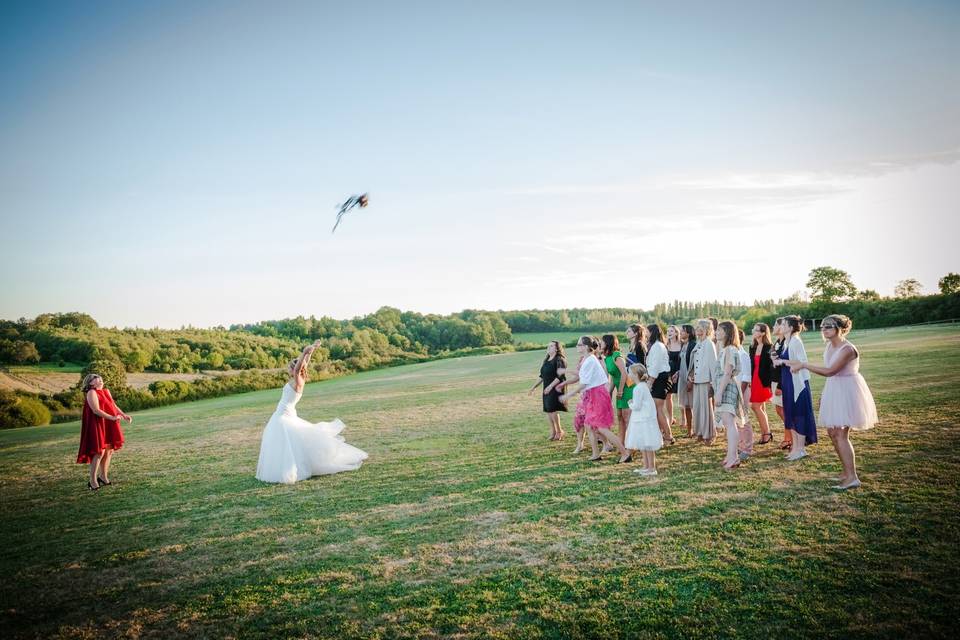 Lancement du bouquet...