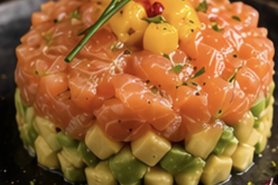 Tartare de saumon, avocat