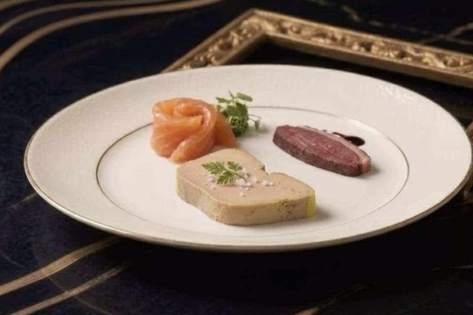 Entrée, terre et mer