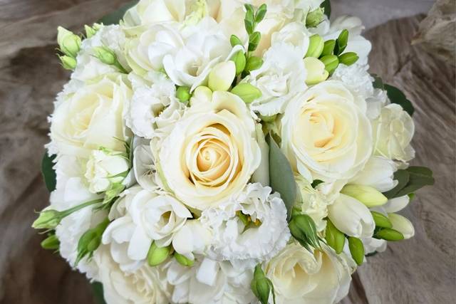 Bouquet de mariée rond