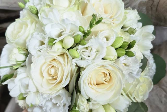 Bouquet de mariée rond