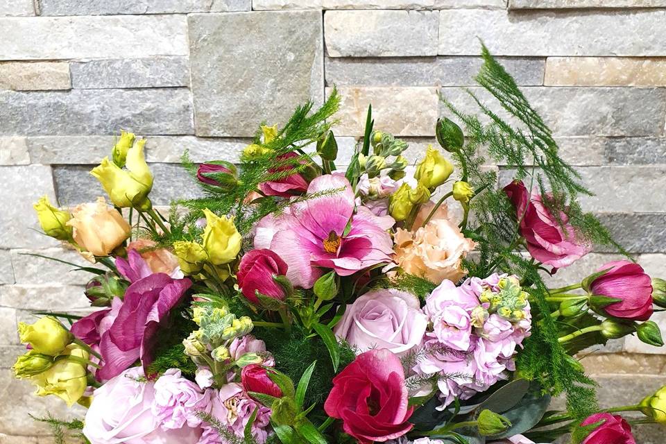 Bouquet de mariée rond