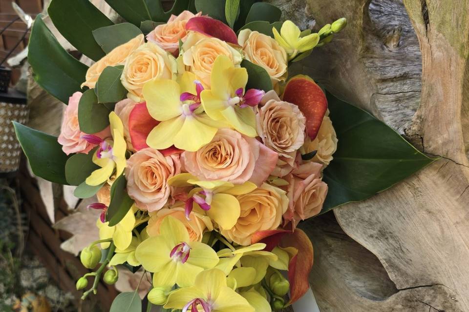 Bouquet de mariée cascade