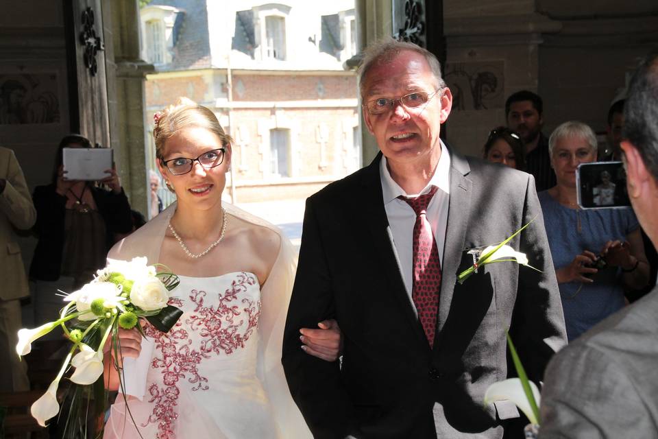 Arrivée de la mariée