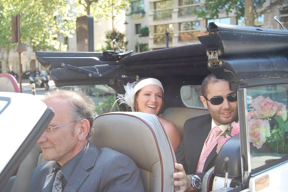 Arrivée en voiture