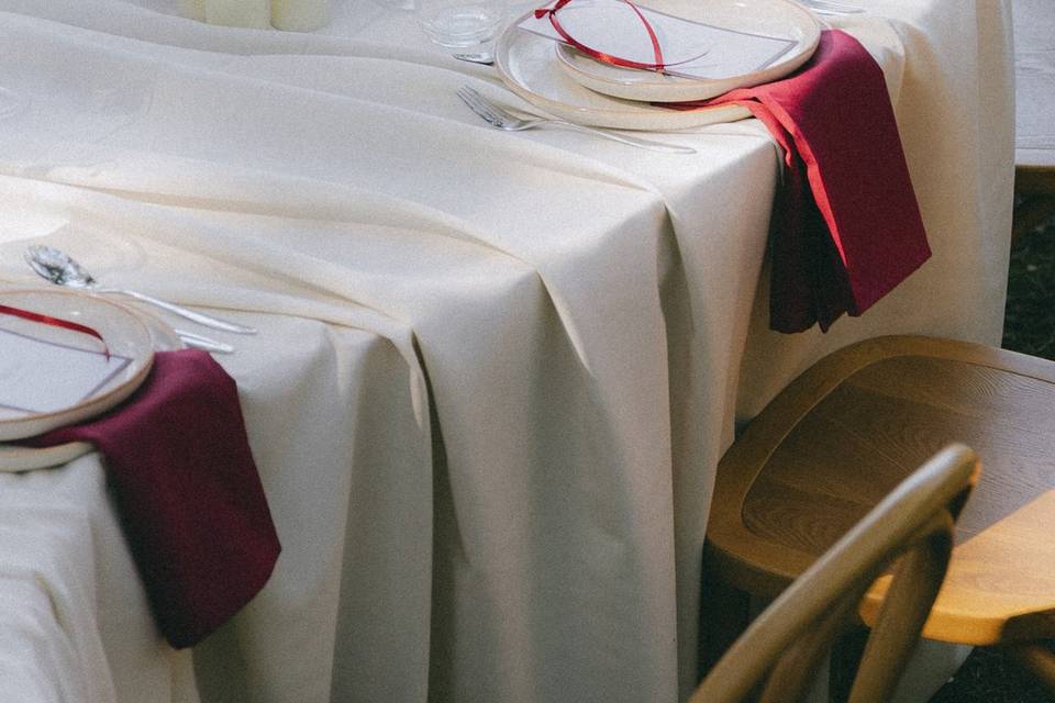 Détails table d'honneur