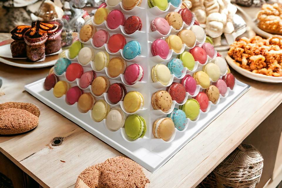 Pièce montée en macarons