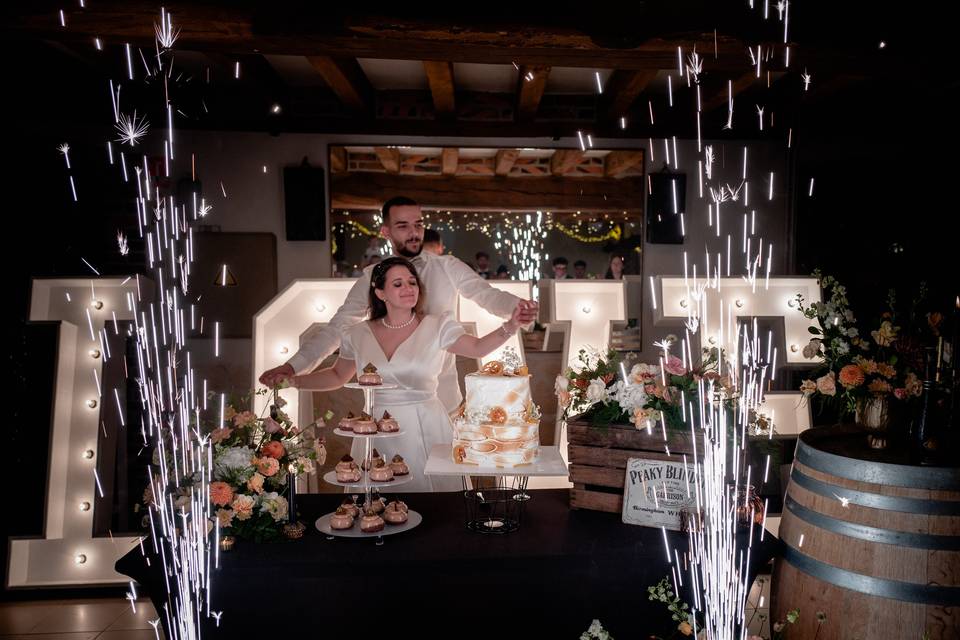 Buffet des desserts de mariage