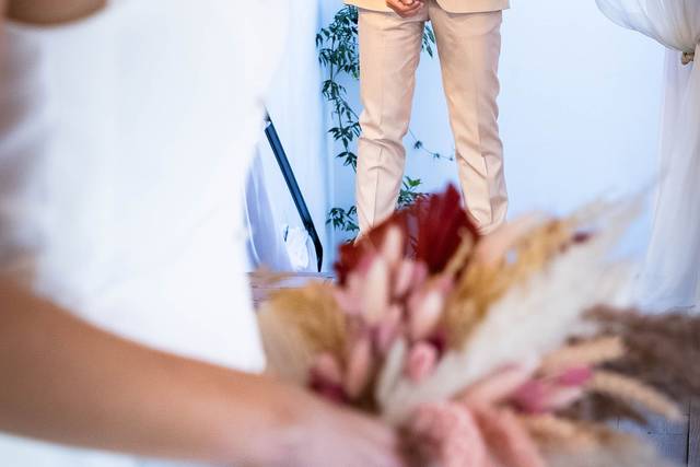 The groom’s suit