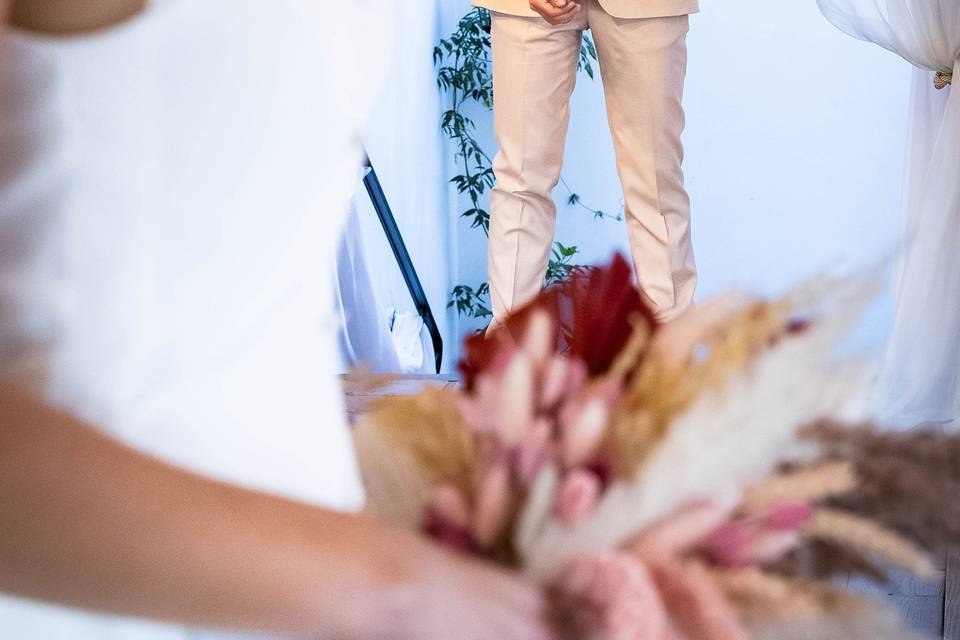 The groom’s suit