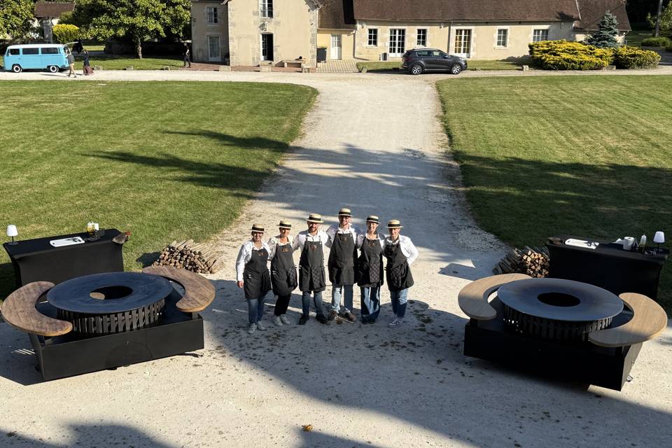 Equipe service et cuisine