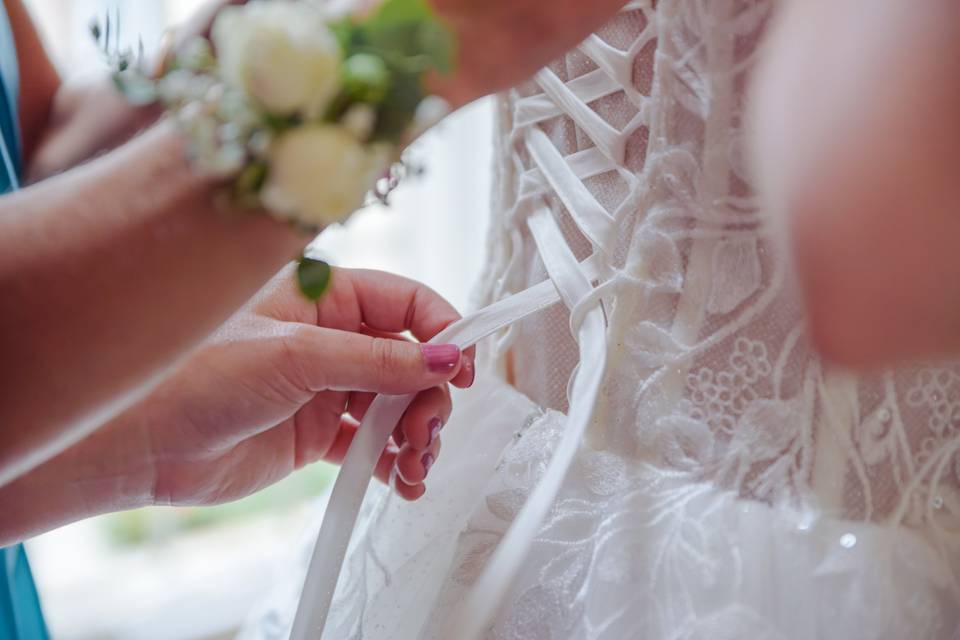Préparation de la mariée
