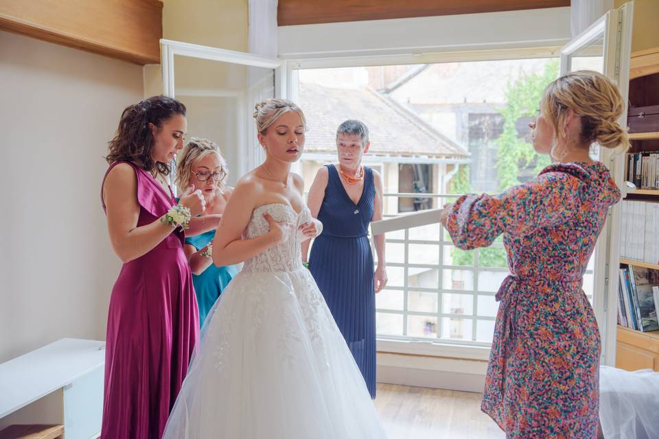 Préparation de la mariée