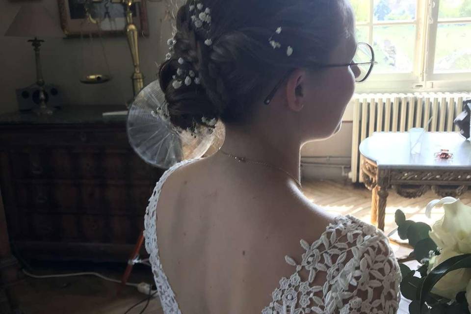 Coiffure pour la cérémonie rel