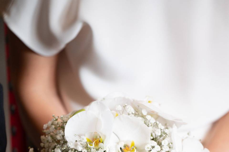 Bouquet de mariée gypso orchi