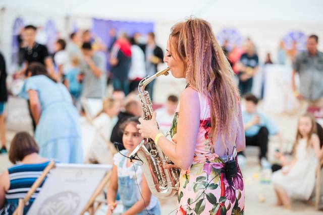 Fête sur la plage