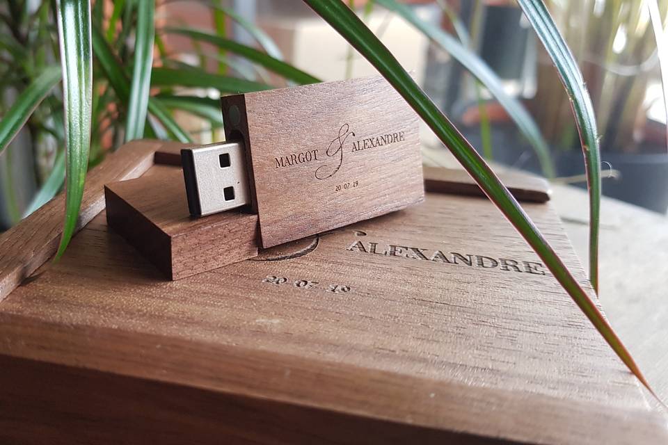 Clé USB coffret personnalisé