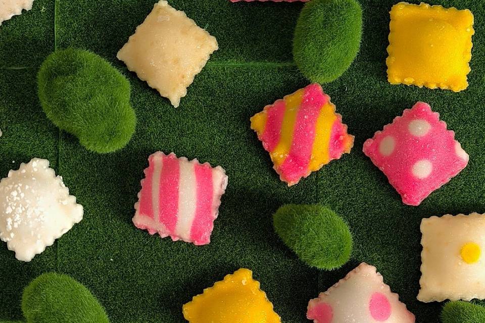 Ravioles pâtes d'amande