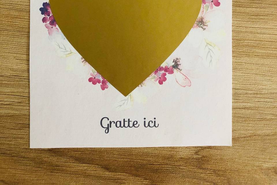 Carte à gratter