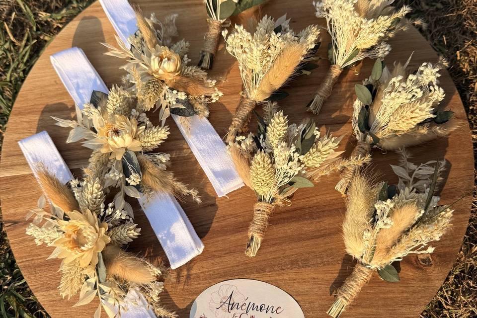 Bracelets et boutonnières