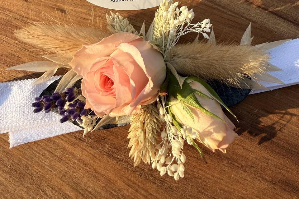 Boutonnières et bracelet
