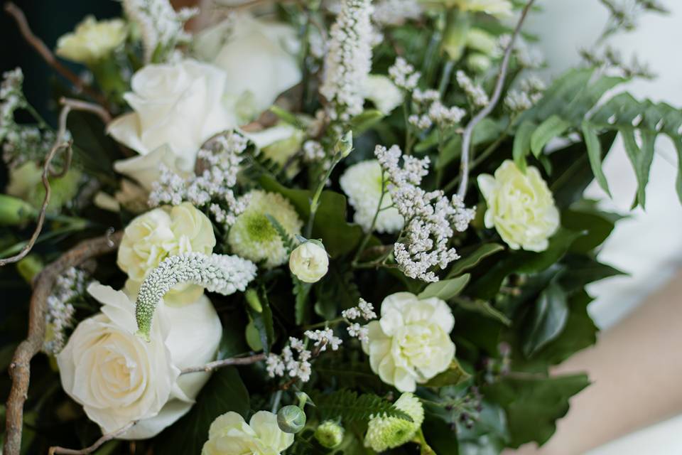 Bouquet de mariée cascade