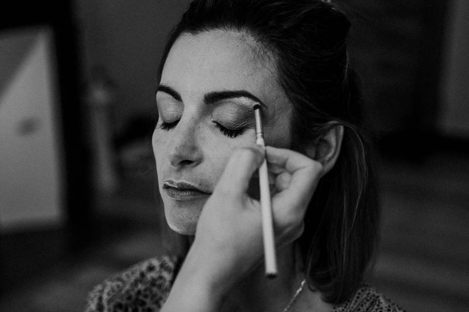 Maquillage de la mariée