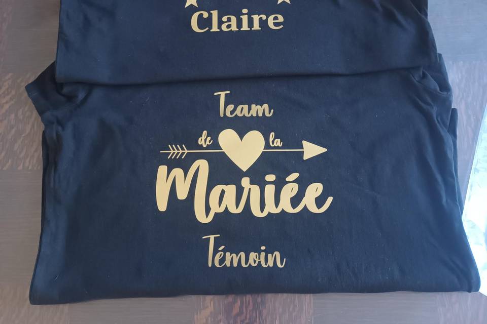 Tee shirt enterrement de vie de jeune fille