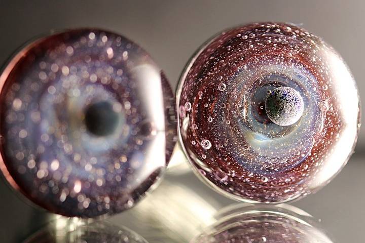 Bouton de manchette galaxie