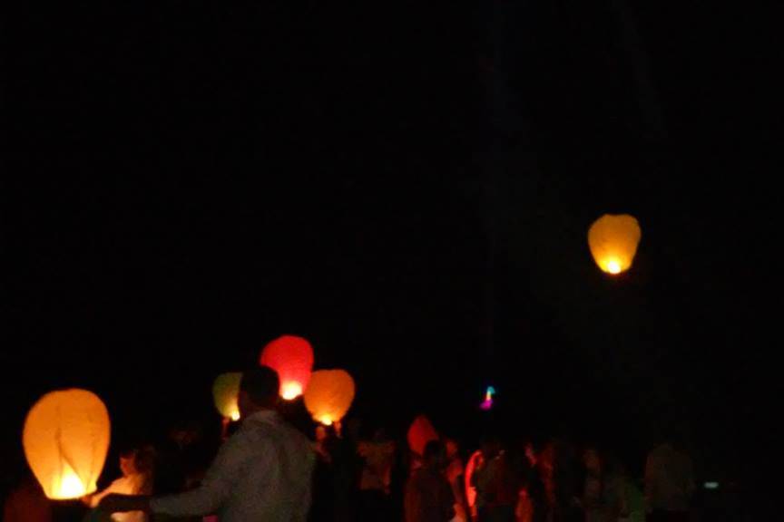 Vin d'honneur sur la plage