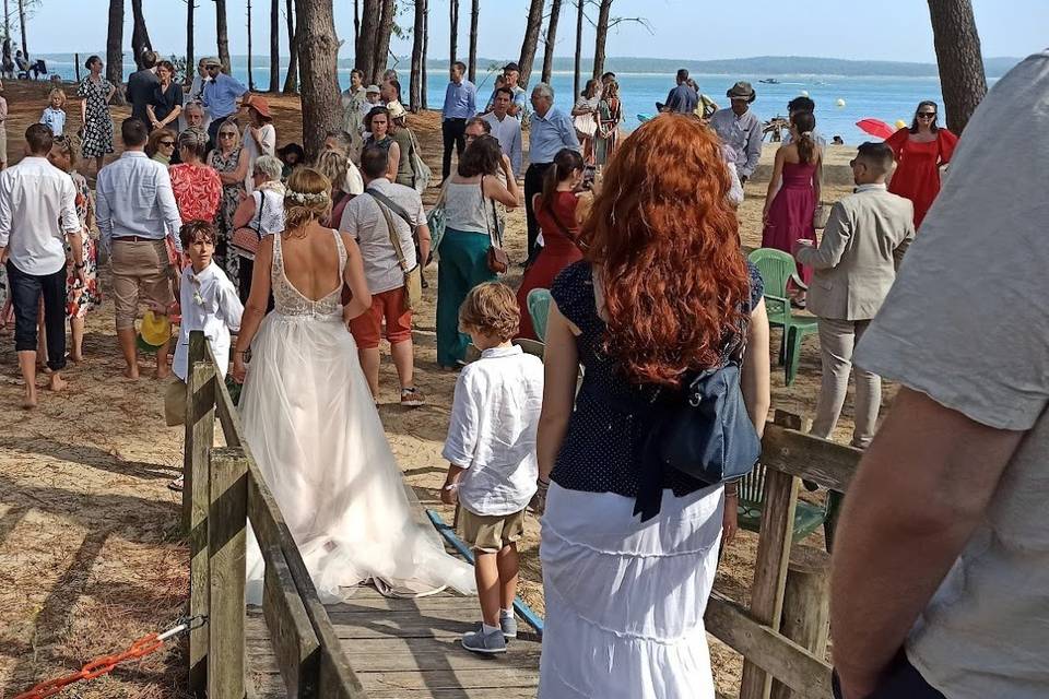 Arrivée à la plage VDH
