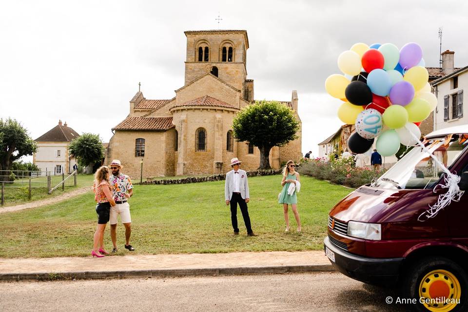 Arrivée église