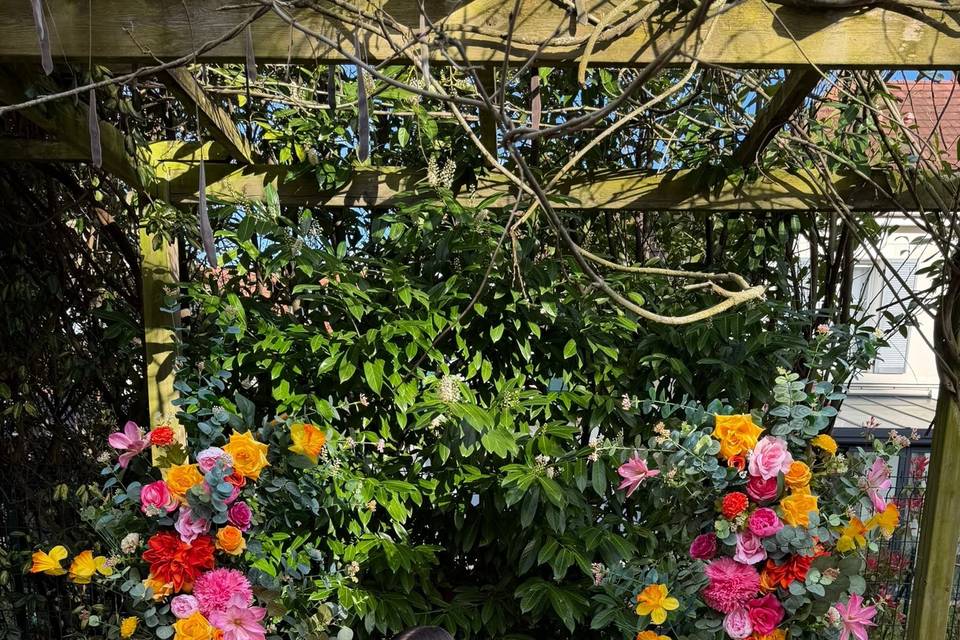 Colonnes de fleurs ☀️