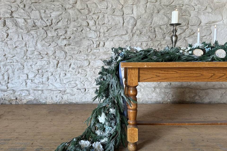Table Mariés Hiver ❄️