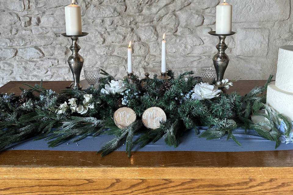 Table Mariés Hiver ❄️