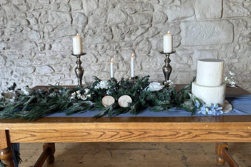 Table Mariés Hiver ❄️