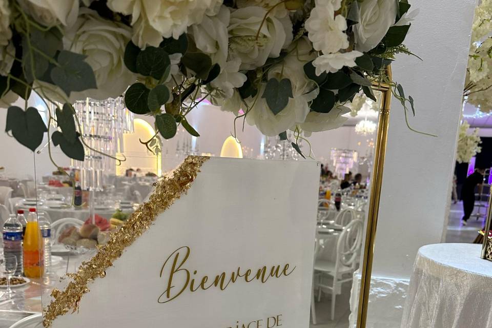 Panneau de bienvenue
