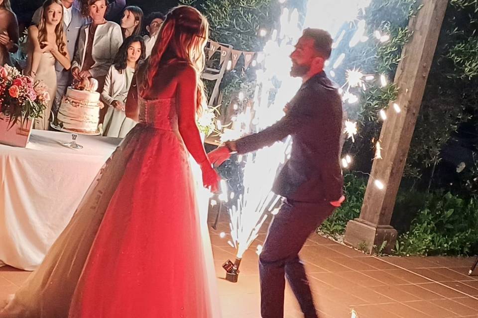 Mariage en Espagne - fontaine