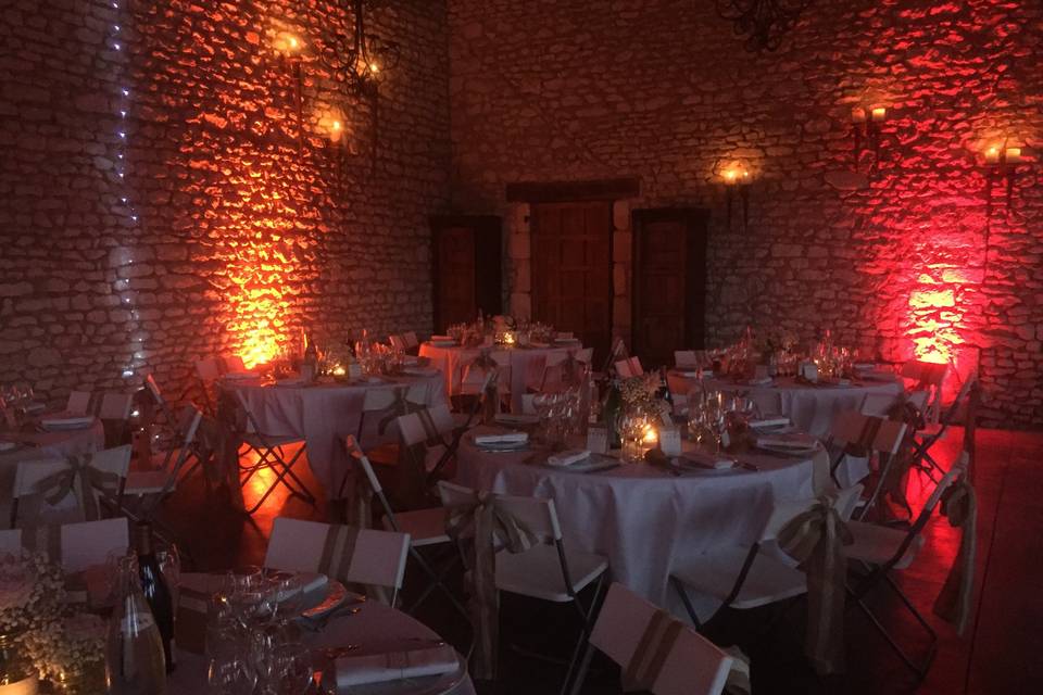 Dîner sous le préau