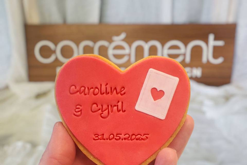 Coeur thème cartes à jouer