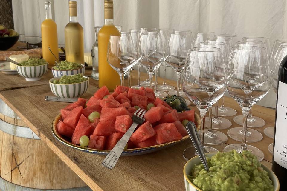 Petit déjeuner au domaine