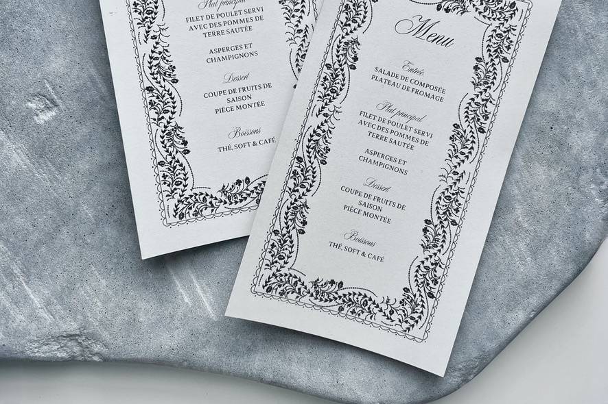 Menu personnalisé
